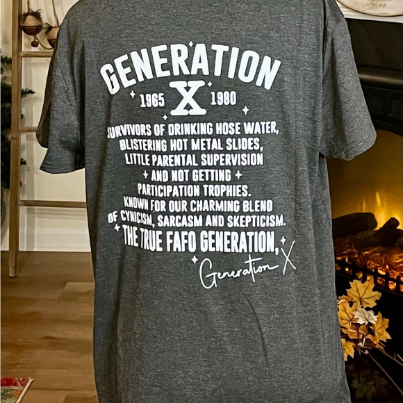 Generation X T-Shirt, Gray, Large* Unisex - Picture 3 of 6